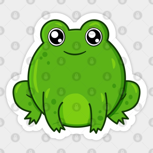 Cute Cartoon Frog Sticker by ShexxarDesigns